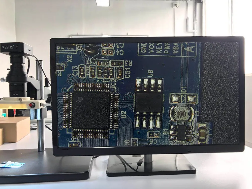 Einstellbares 180X 120X 300X 200X 130X Zoom C-Mount-Objektiv 0,7X~4,5X Vergrößerung 25mm für HDMI USB Industrie-Videomikroskopkamera – Detail 19