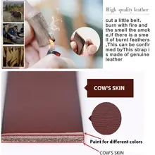 Men’s Leather Belt with Black Buckle #6