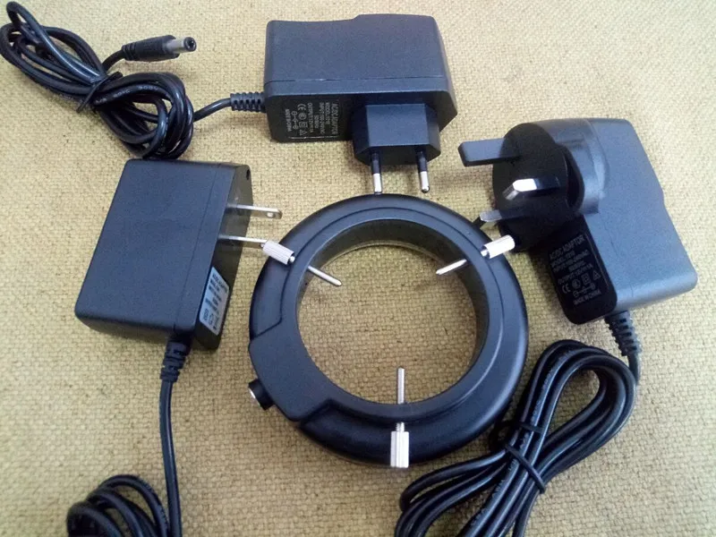 Nowy 56 sztuk Lampy LED oświetlony mikroskop stereo lampa pierścieniowa źródło światła dla mikroskop biały kolor światła