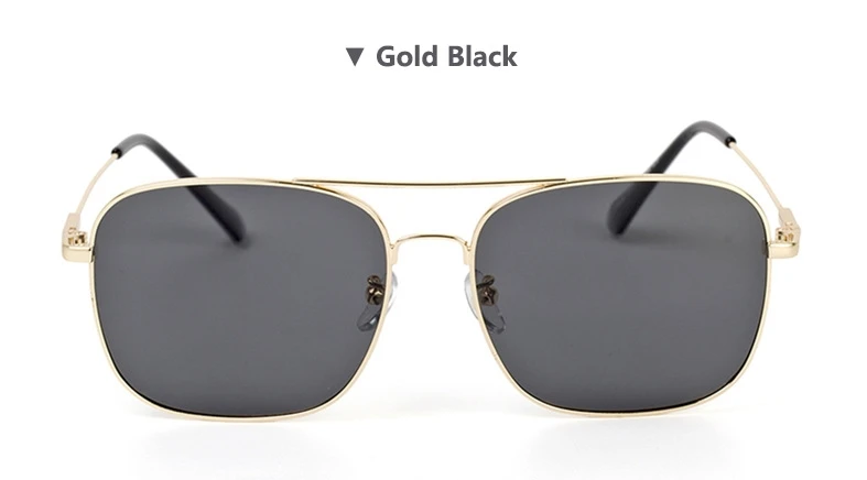 S3086 high quality metal nickel copper frame with flexible hinge UV400 polarized rectangle durable travel sunglasses for men