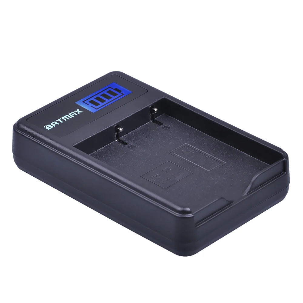 Batmax BLH-1 BLH1 LCD Display USB Battery Charger for Olympus E-M1 Mark II Camera