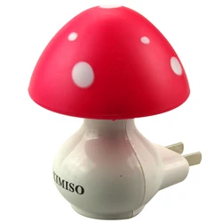 led Night  Light mushroom lamp Bed Room  Night Sleeping Lamp EU/US plug energy saving 1.5w