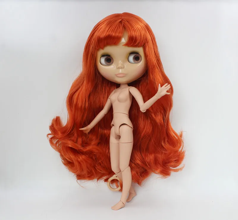 

Free Shipping big discount RBL-579J DIY Nude Blyth doll birthday gift for girl 4color big eye doll with beautiful Hair cute toy