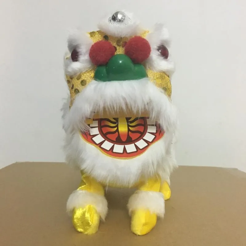 Giocattolo di peluche elettrico Leone Elettrico Zhaocai Leone Giocattoli Regalo per bambini Giocattoli tradizionali cinesi A005 1 pz/lotto