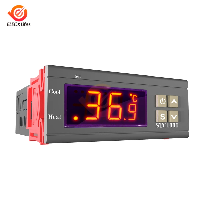 LED Digital Temperature Controller STC-1000 STC 1000 12V 24V 220V 10Aรีเลย์Thermoregulator Thermostatสำหรับเครื่องทำความร้อนตู้แช่แข็งตู้เย็น