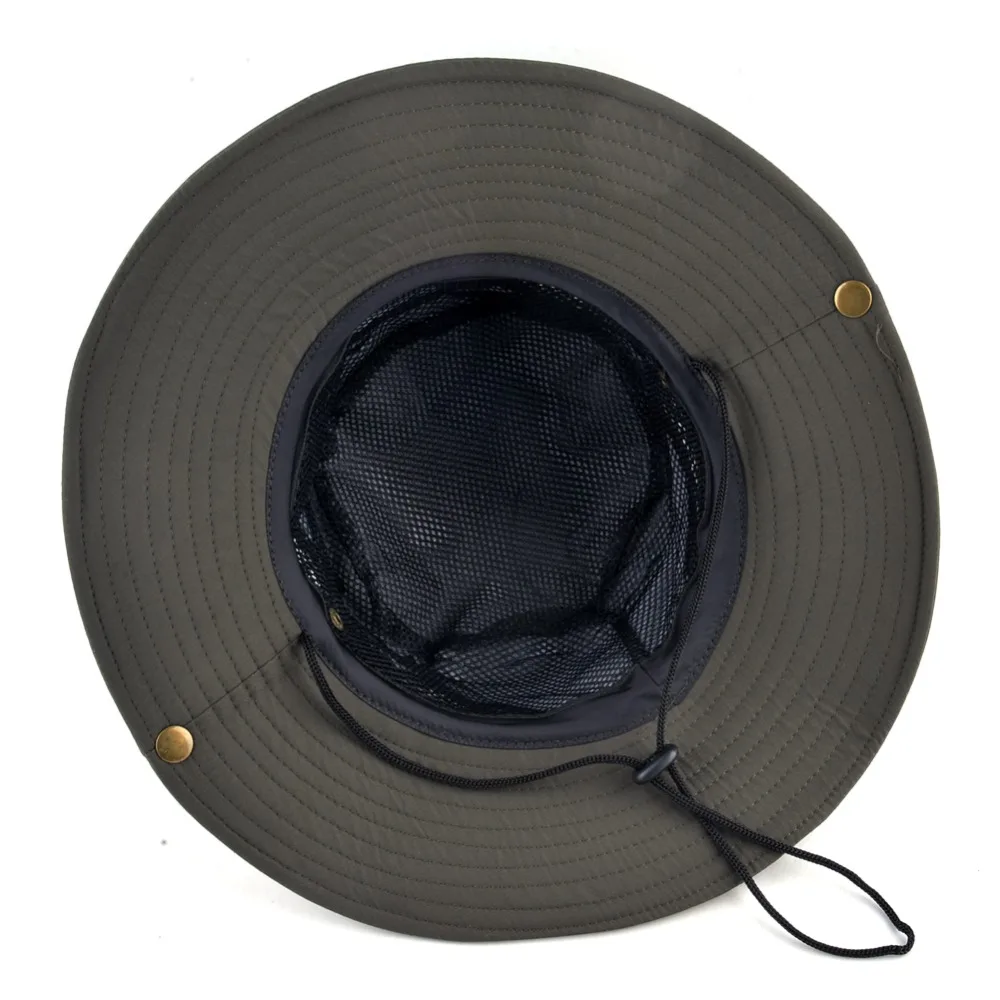 Chapeaux de soleil de couleur unie pour hommes, casquette de pêche en plein air à large bord, casquettes de plage Anti-UV pour femmes, bob d\'été