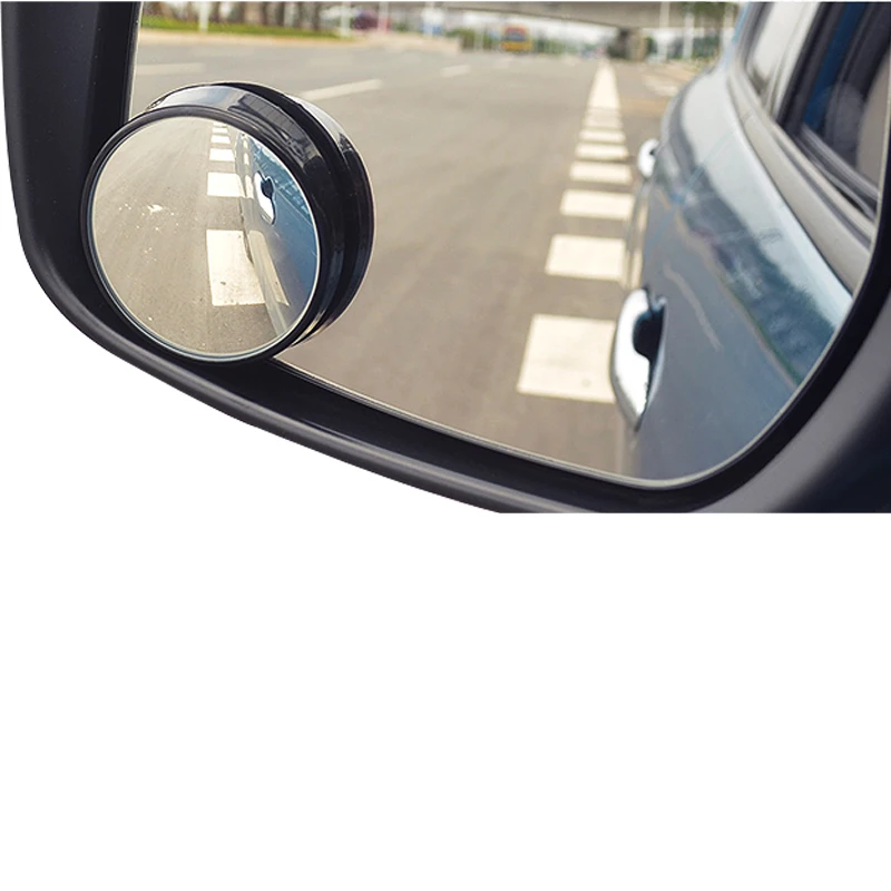 YASOKRO 1 Pair Ultrathin Blind Spot Mirrors Vehicle Rear View Wide Angle Round Convex Mirror for small Car SUV