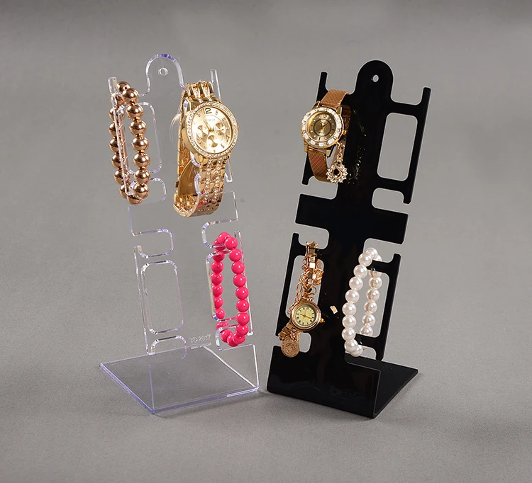 

10pcs 4grid- Clear-view Watch Display Stand Holder Rack Tabletop show stand