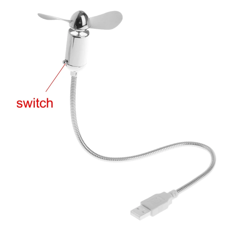 Najwyższa jakość energooszczędny elastyczny wentylator chłodzący usb z przełącznikiem do notebooka laptop SEP-14A — zdjęcie produktu 3