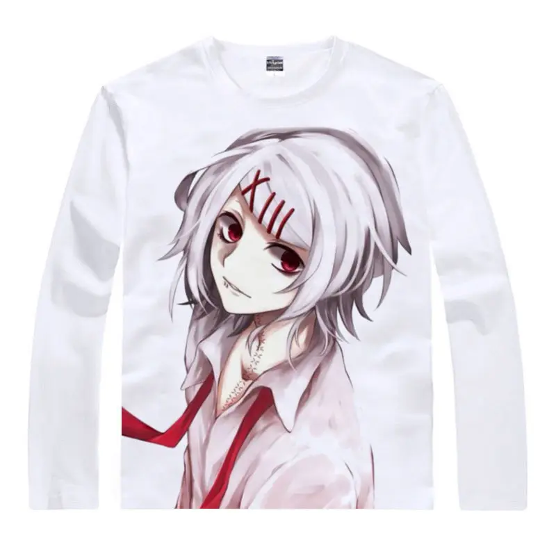 Ken Kaneki T-Shirt Waitress Toka Shirt colorful T shirts Anime Accessories shirt Print Womens Long t-shirts Anime cute t-shirt a