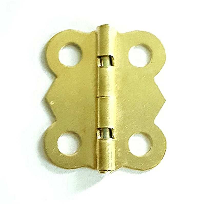 150pcs 16*20mm 90 Degrees Gold Color Hinge Archaize Butterfly Hinges Cabinet Hardware Wooden Box Case Decoration Accessories