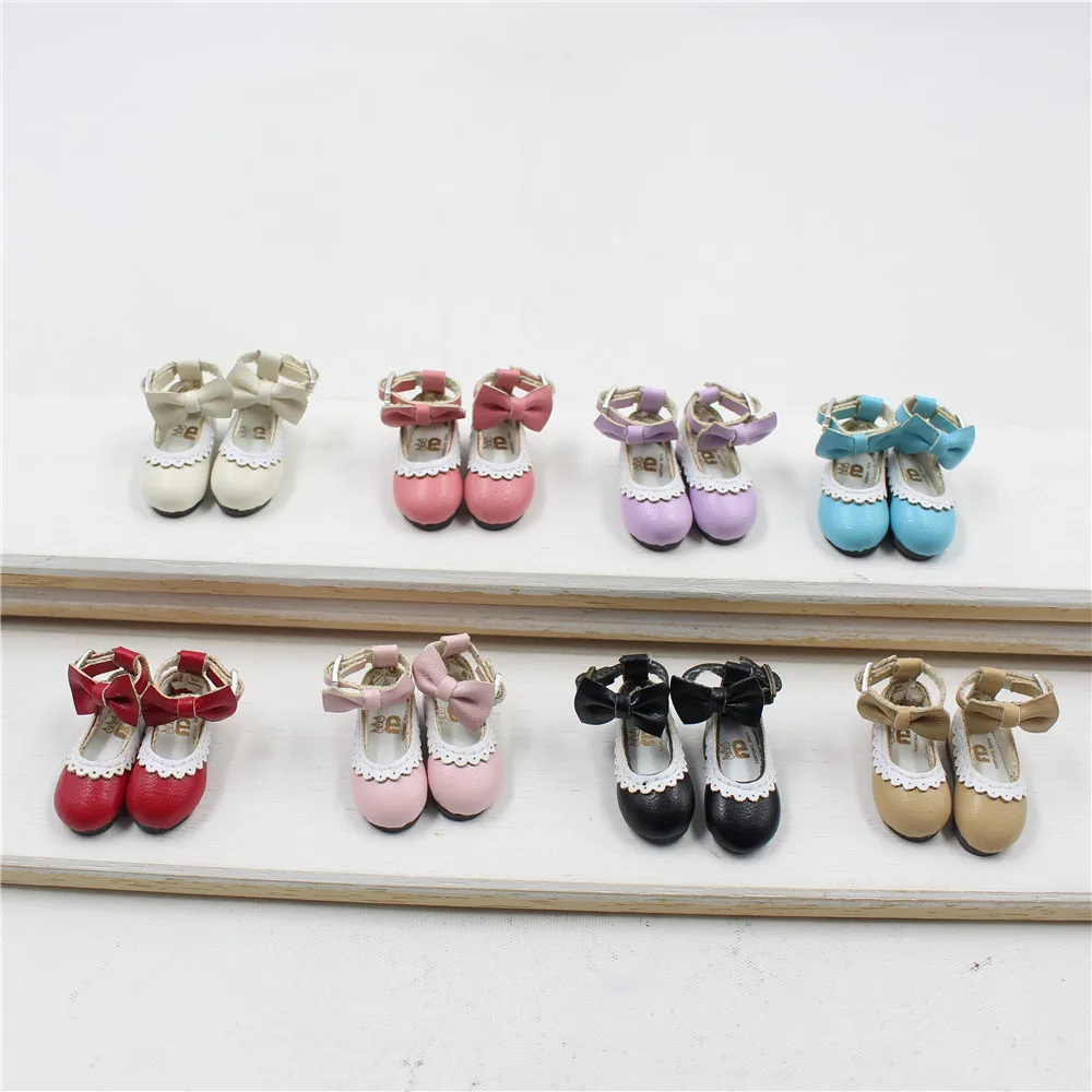 Blyth doll shoes with Bow Nine different colors can be choosing Cute Neo 1/6 BJD