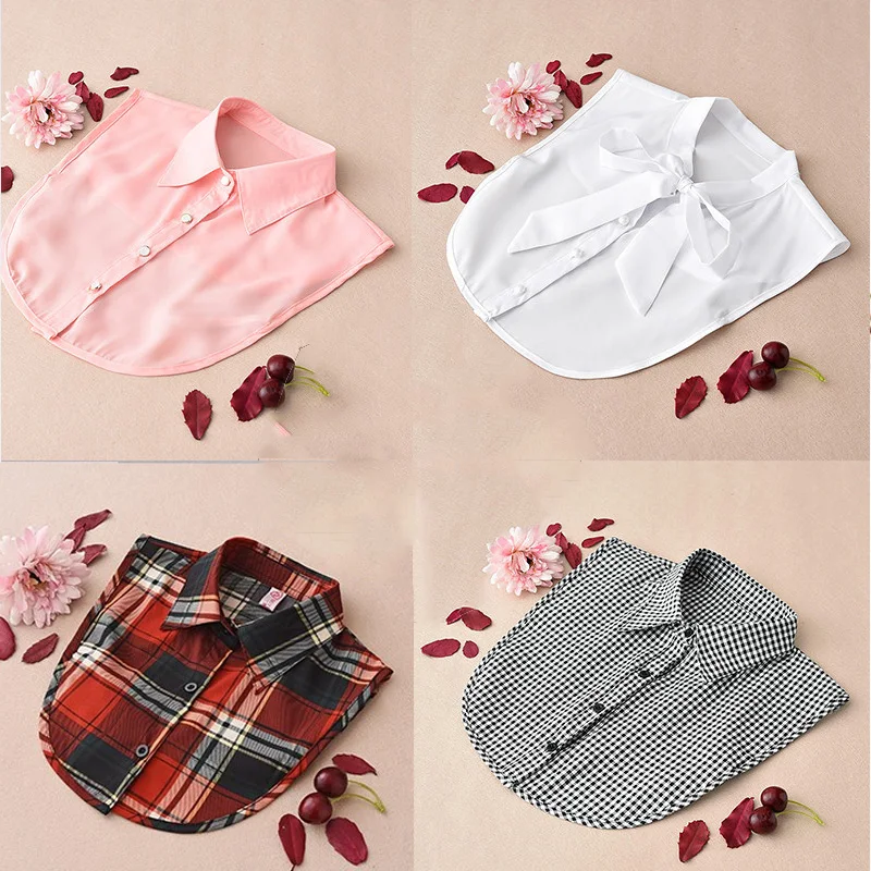 White Women Shirt False Collars Black 2021 Removable Collars For Women Fake Collar Women Detachable Collars Stand Nep Kraagie