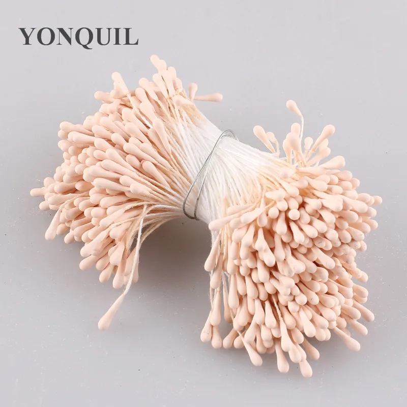 

60MM Matte Double Heads Mini Flower Stamen Pistil Wedding Decoration DIY Artificial Pearl Cards Cakes Flowers Accessories 900PCS