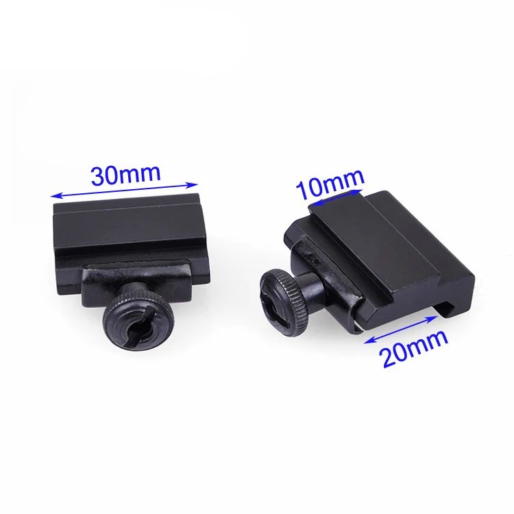 1 زوج نطاق السكك الحديدية محول تركيب-20 مللي متر ويفر Picatinny إلى 11 مللي متر تتوافق الصيد الملحقات #2