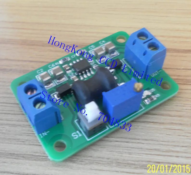 Maximum efficiency of 98% over LM2596 DC-DC adjustable step-down module (kis-3r33 transformation)