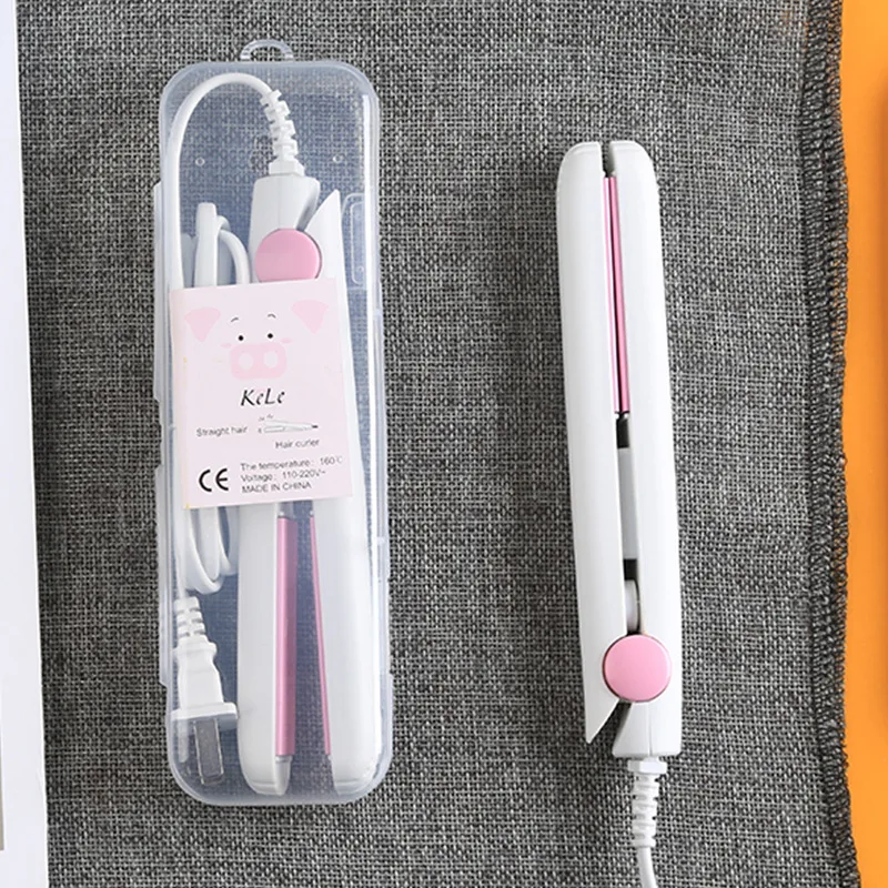 Mini Hair straightener Curly Hair Straight Hair dual use cute cartoon animal electric splint