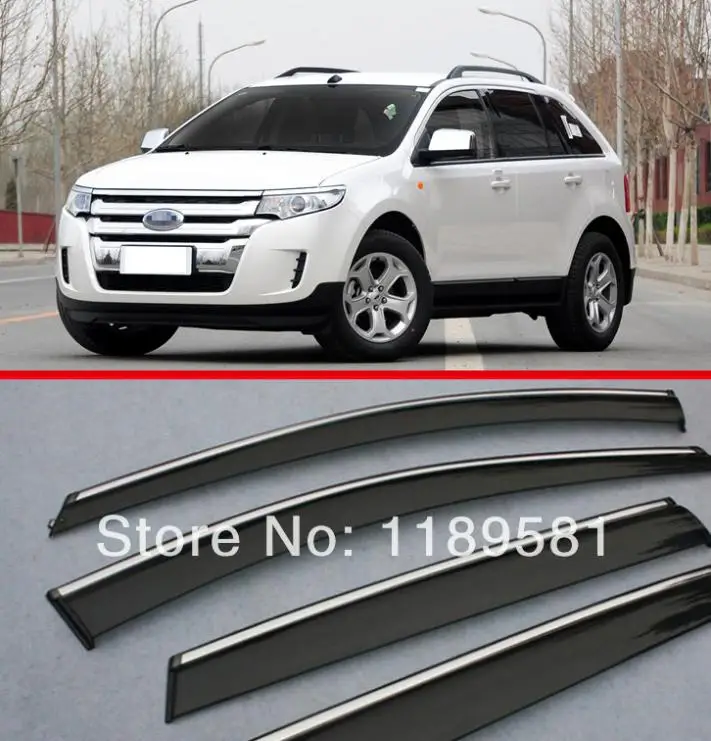 

For Ford Edge 2011 2012 2013 2014 2015 Car Window Sun Rain Shade Visors Shield Shelter Protector Cover Sticker