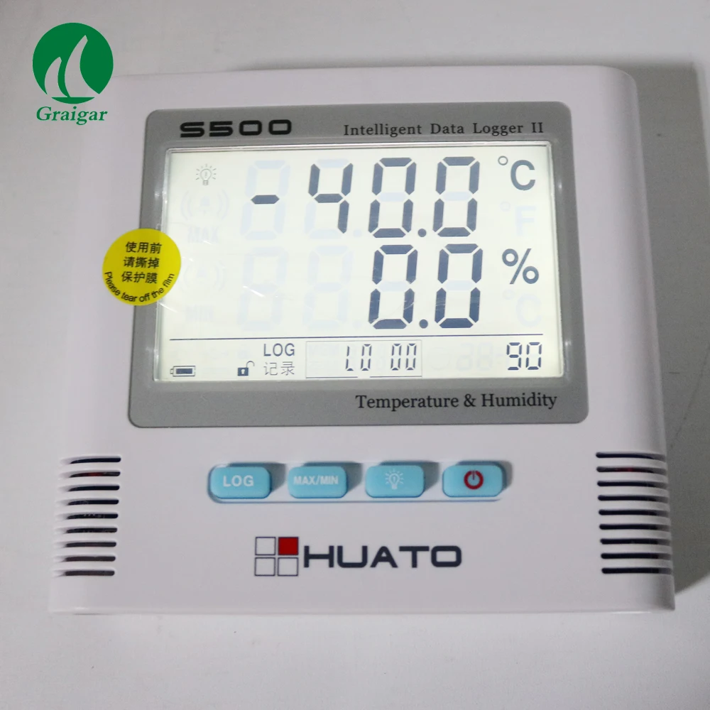 S500-TH-GSM อุณหภูมิไร้สายขนาดใหญ่ความจุบันทึกอุณหภูมิ