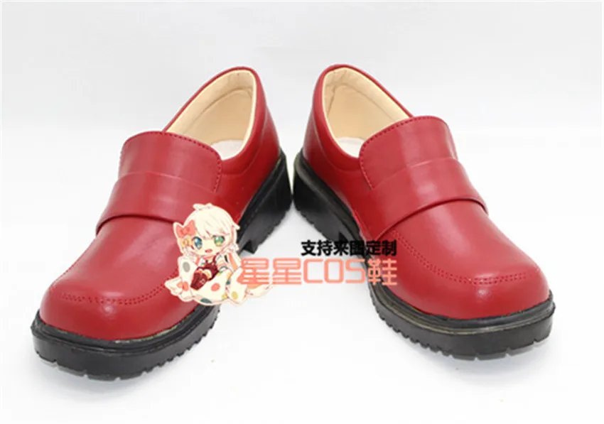 The Future Diary Mirai Nikki Uryuu Minene Red Short Cosplay Shoes Boots X002