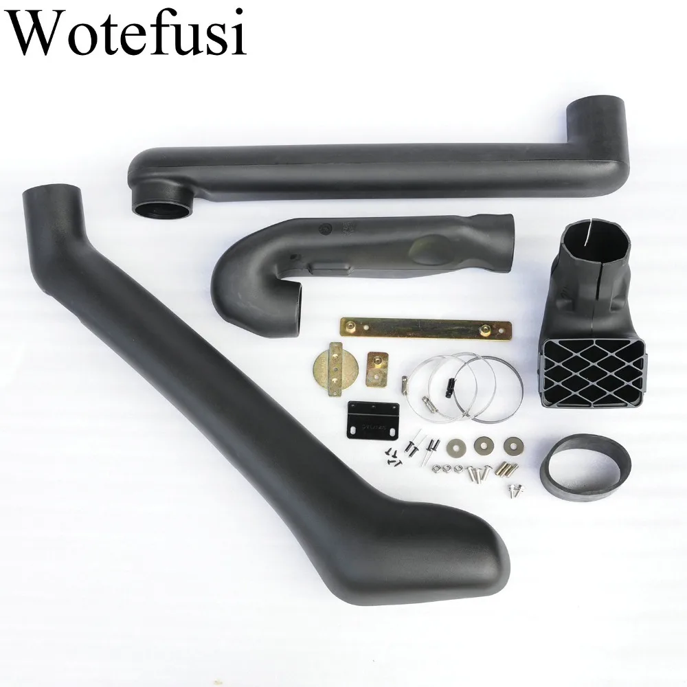 Wotefusi Rotational Moulding Car Air Ram Intake Snorkel Kit Set For Mitsubishi Pajero NM Series [QP93]