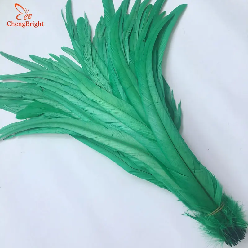 CHENGBRIGHT 50PCS 30-35CM Natural Rooster Tail Feathers Colorful Cheap Feather For Decoration Craft DIY Party Props Accessories