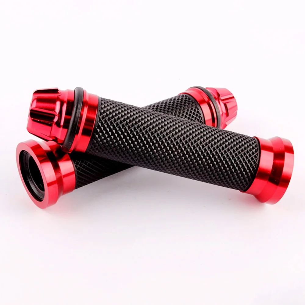 High quality Aluminum Red color motorcycle Grips Scooter Hand Grips suit for 7/8'' 22mm handle bar