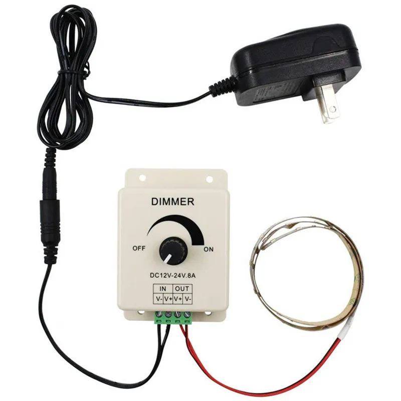 LED Dimmer Switch 12-24V 8A 96W Adjustable Brightness LED Dimmer controller use for strip light