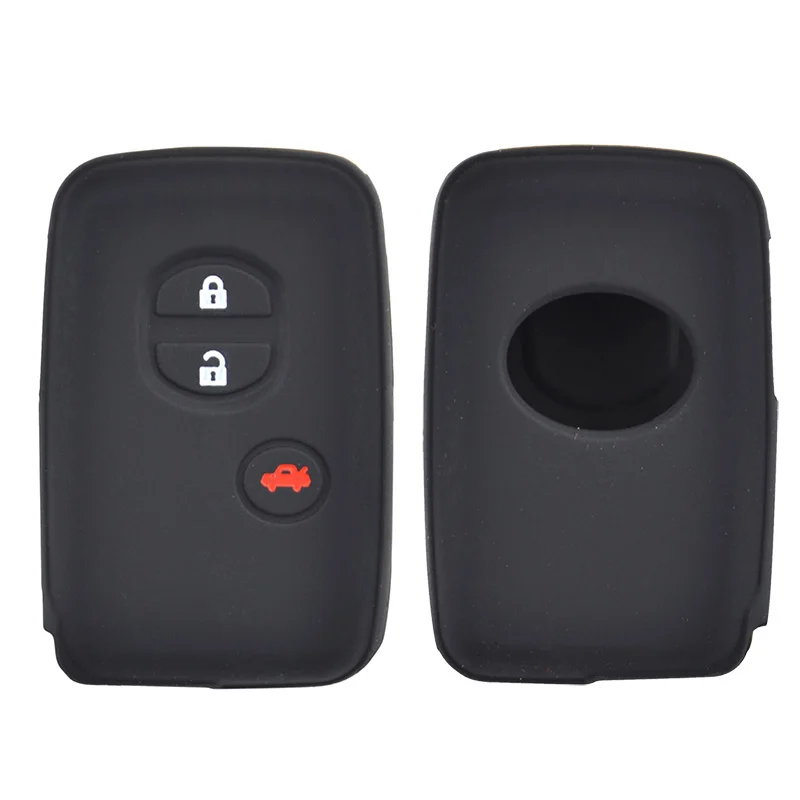 Silikon Schlüssel Fall Abdeckung Für Toyota Land Cruiser Prado Avensis IQ Corolla Prius Highlander Yaris Keyless Fob Halter Schutz – Detail 4
