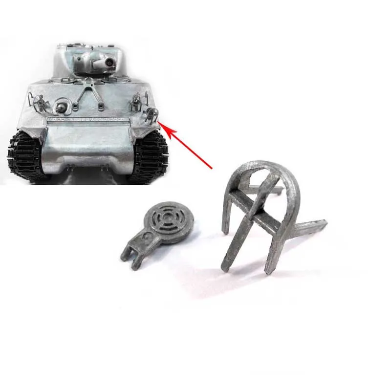 Bocina de metal Mato con protector para tanque Sherman M4A3(75)W RC 1:16 de metal 1/16