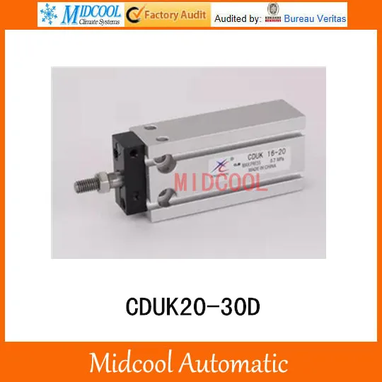 

Multi-position free installation of the cylinder CDUK20-30D bore 20mm stroke 30mm