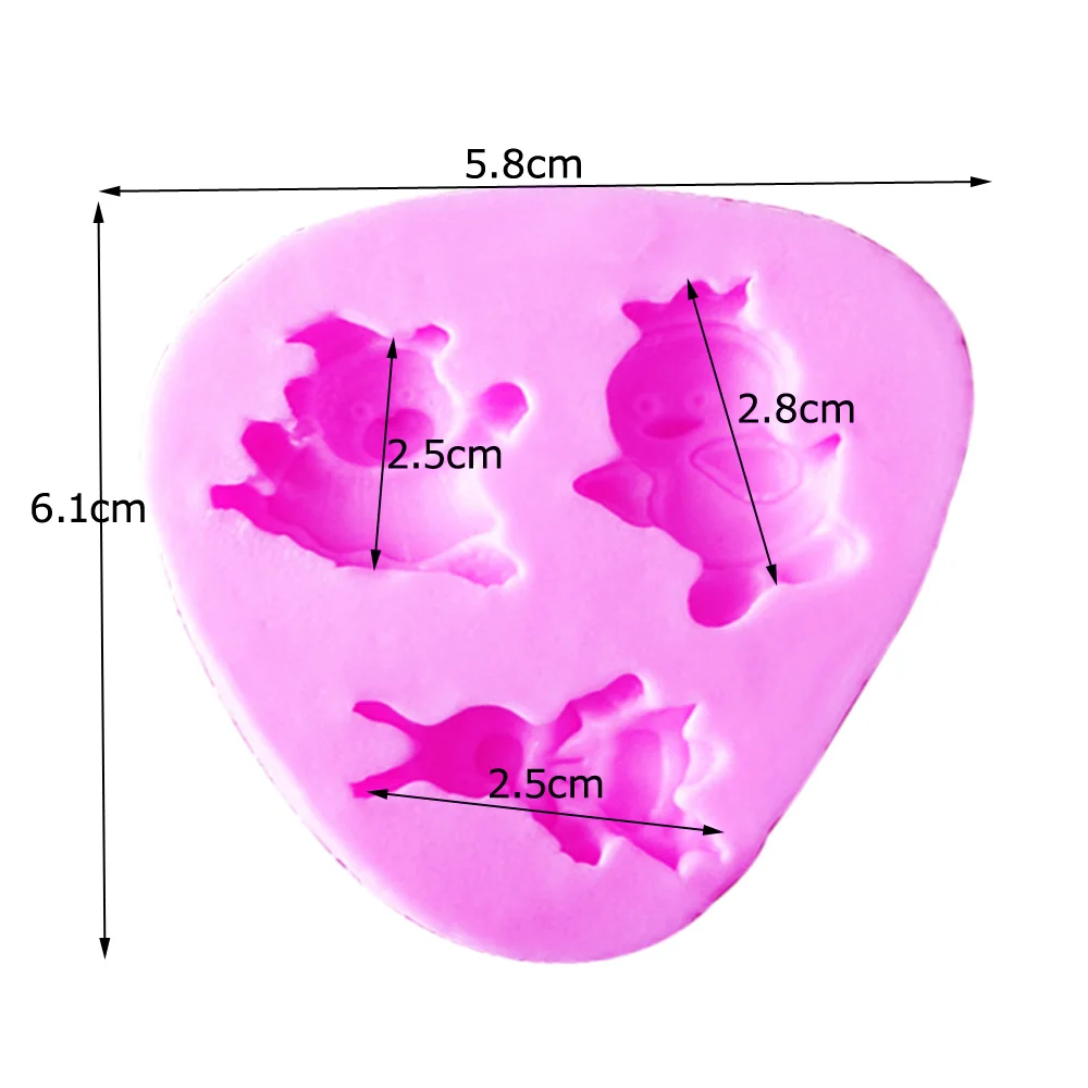 Rabbit Bear Bird Silicone Kitchen Molds for Handicrafts Cupcake Fondant Sweets Cookie Baking Supplies Table Decorations Pastry