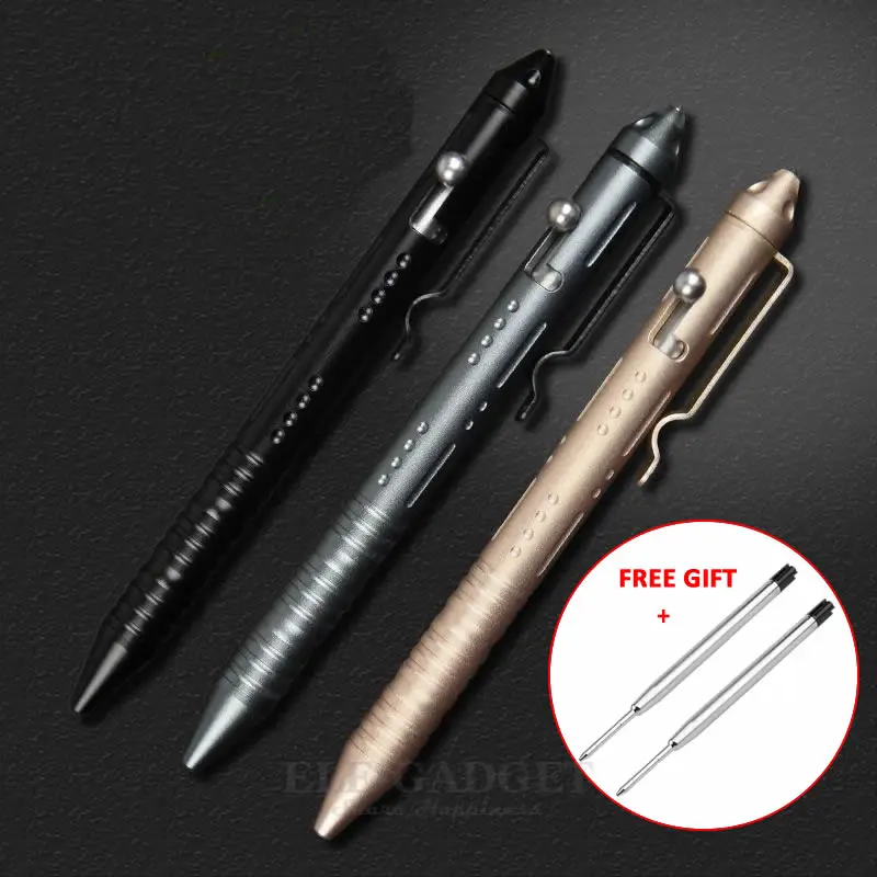 

Portable Tactical Pen Self Defense Glass Breaker Aluminum Alloy EDC Tool For Outdoor Camp Emergency Kit Ball Point Pen