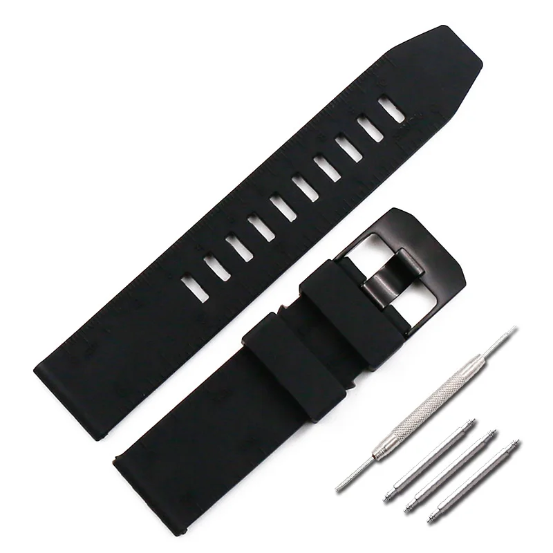 

Silicone strap men's pin buckle 23mm watch accessories for luminox 3051 3057 6400 8821 3081 military strap outdoor sports band