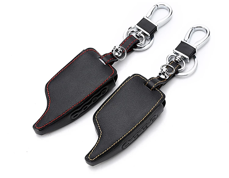 leather key cover for Scher Khan Magicar 5/6 Leather Case For Scher-khan Magicar M5 M6 Alarm Remote Keychain Cover Protector