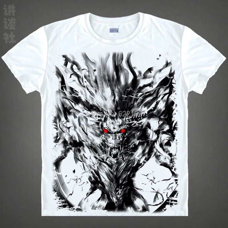 Coolprint Japanese Monster Hunter anime  Short-Sleeve t-shirt Zinogre cotton shirt Cosplay christmas halloween Costumes clothing image 2