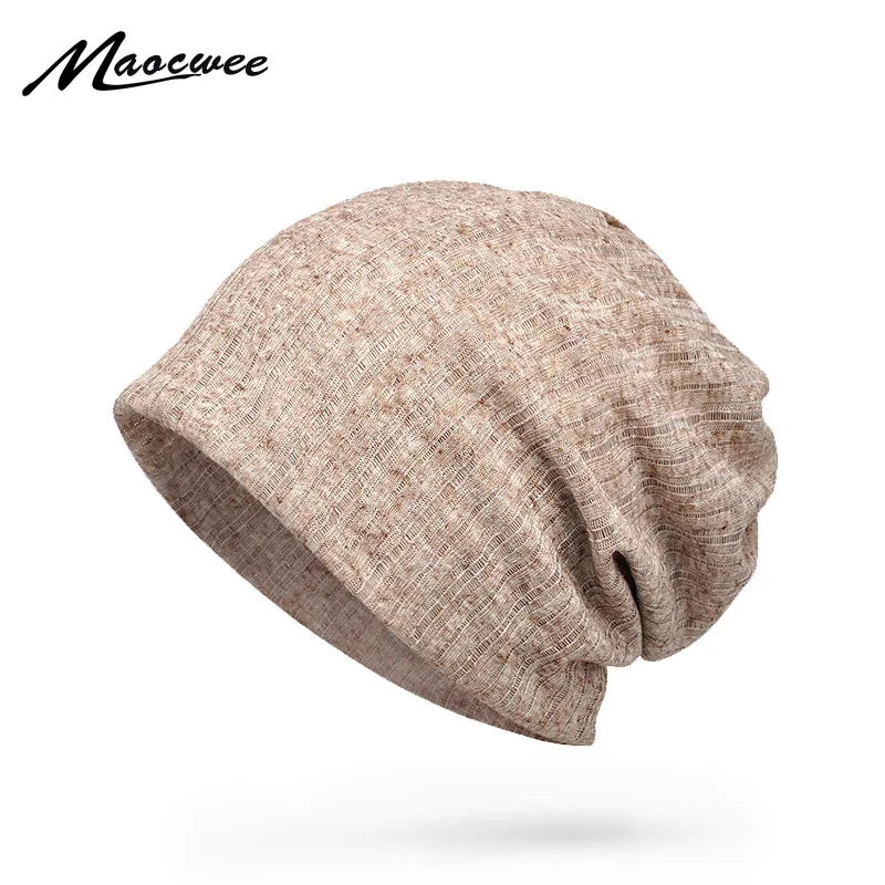 MAOCWEE Summer Thin Section Breathable Man Woman\'s Hat Beanies Cap Scarf Dual Purpose Fashion Woman Hair Band Sun Hat Sunscreen