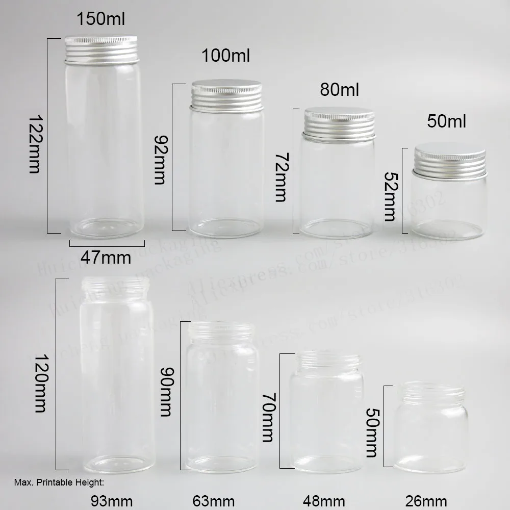 12 x 50ml 80ml 100ml 150ml High Boro-Silicate Glass Vial 80ccScrew Neck Glass Vials With Aluminum Cap,50ml,100ml,150ml Available