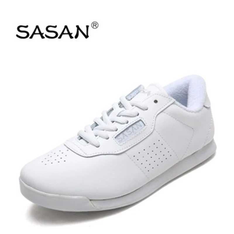 SASAN โรยสีขาวแอโรบิกการฝึกอบรมรองเท้าผู้หญิงรองเท้าเต้นรำรองเท้าใหม่โรงงานขายส่ง8880