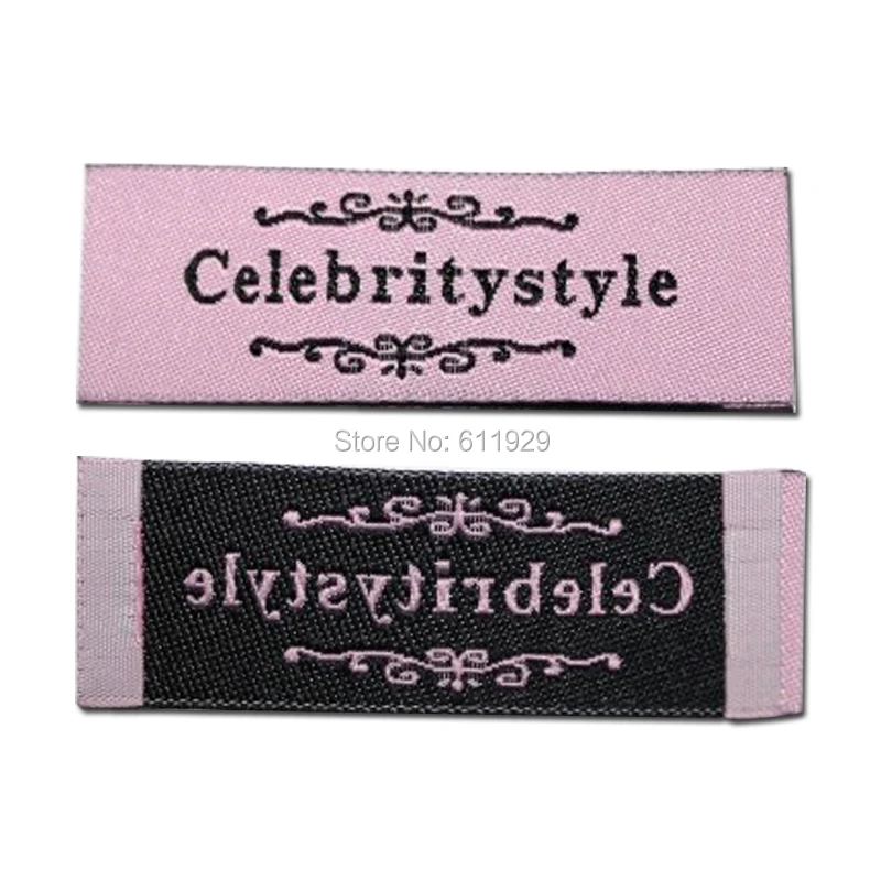 

free shipping customized clothing woven labels/garment dress shoes embroidered labels/tags collar tags/logo 1000 pcs a lot