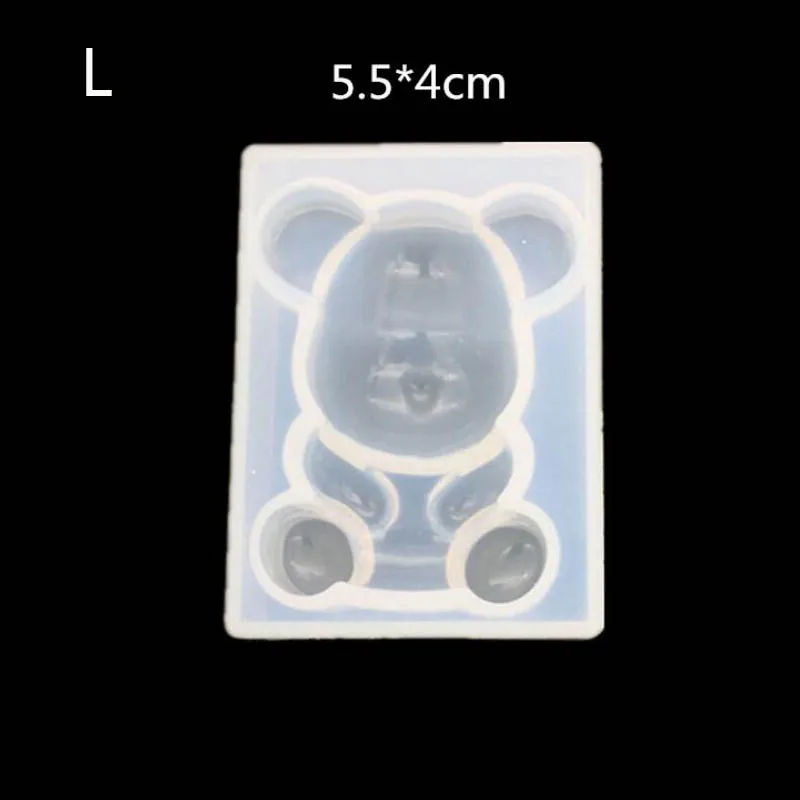 Bear Silicone Expoxy Resin Mold for Making Jewelry Pendant Decoration Jewelry Making Tools