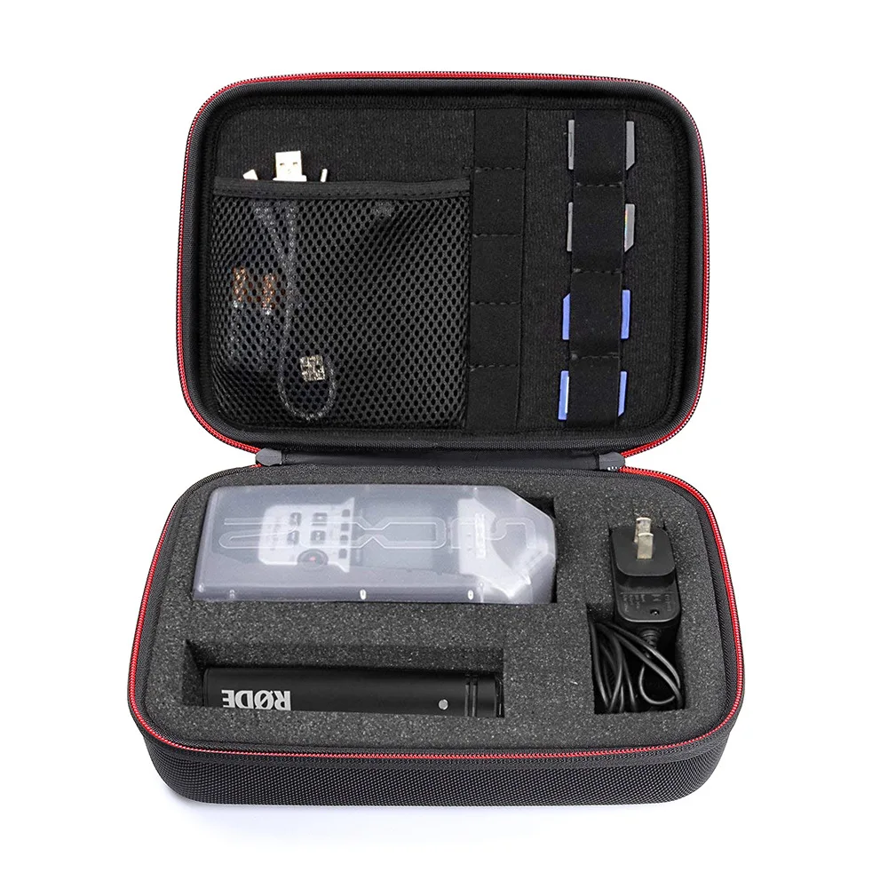 Professionele Draagbare Recorder Case Met Diy Foam Inlay Voor Zoom H1, H2N, H5, H4N, H6, f8, Q8 Handig Muziek Recorders