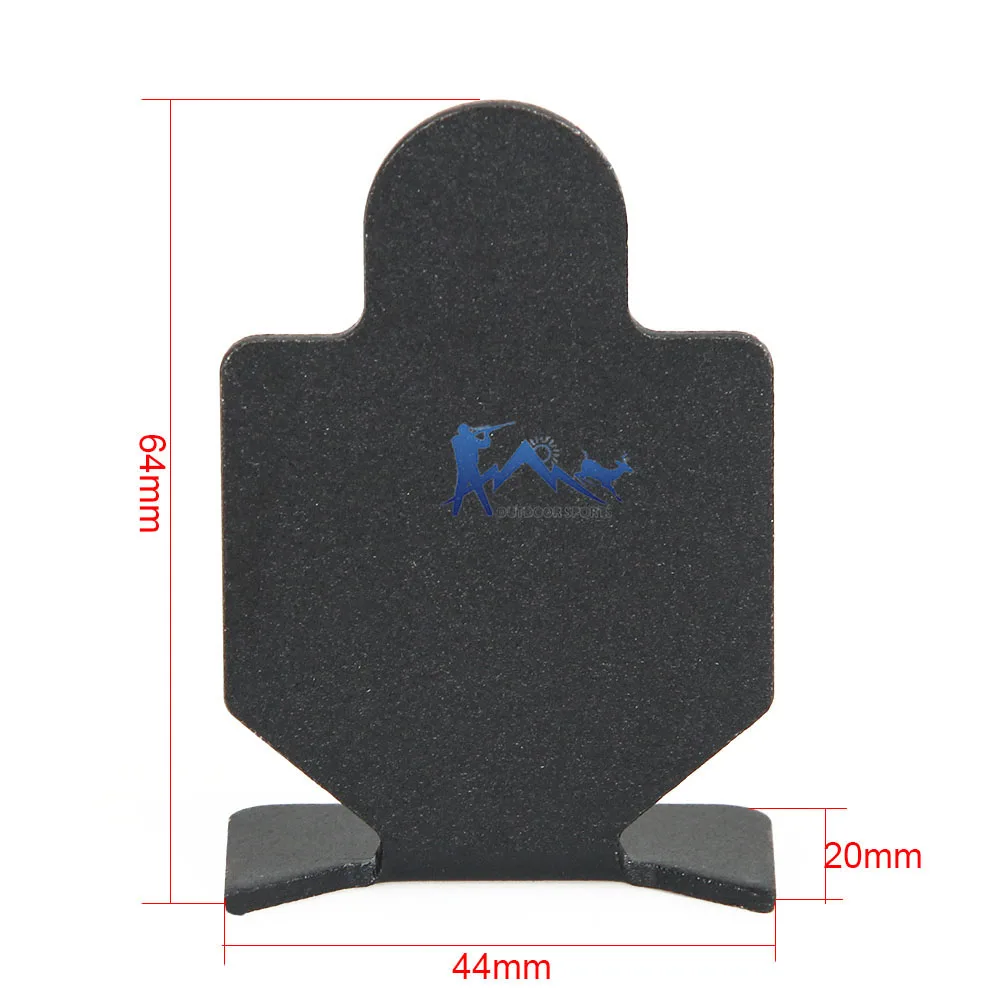 Тактическая мишень для охоты, 6 шт./лот, черного цвета, 64x44x20 мм, OS33-0180A