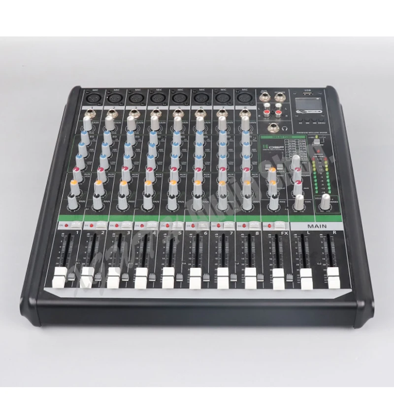 Professional 12-Channel Mixer Multimedia Stage Performance Conference KTV With Effect MP3 Player Audio Mixer