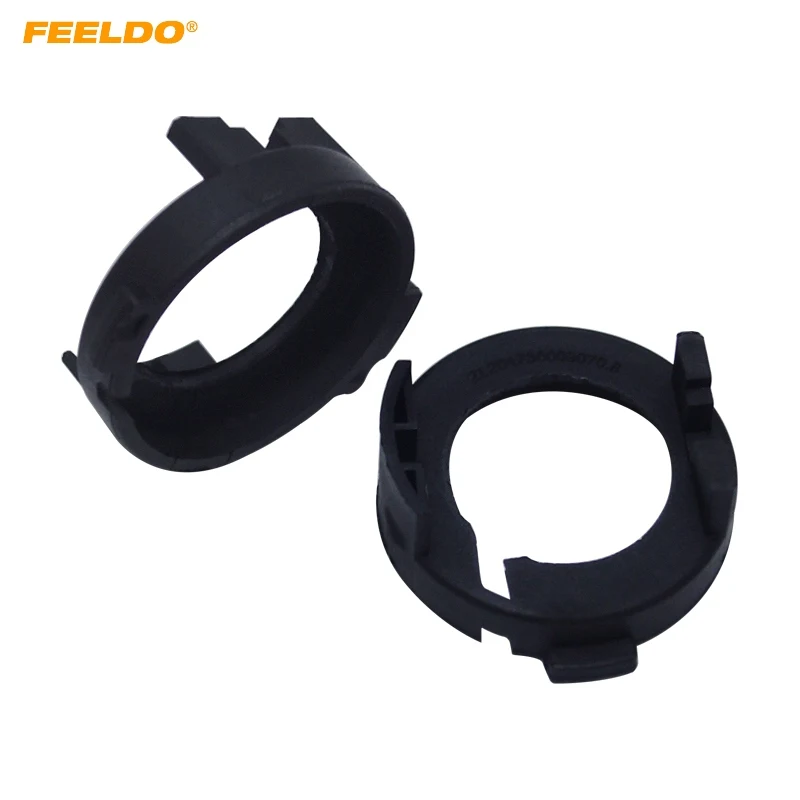 FEELDO 2Pcs Car LED H7 Headlight Adapter Holder Base For Hyundai Elantra/Mistra KIA Sonata 9 H7 Base Socket #5541