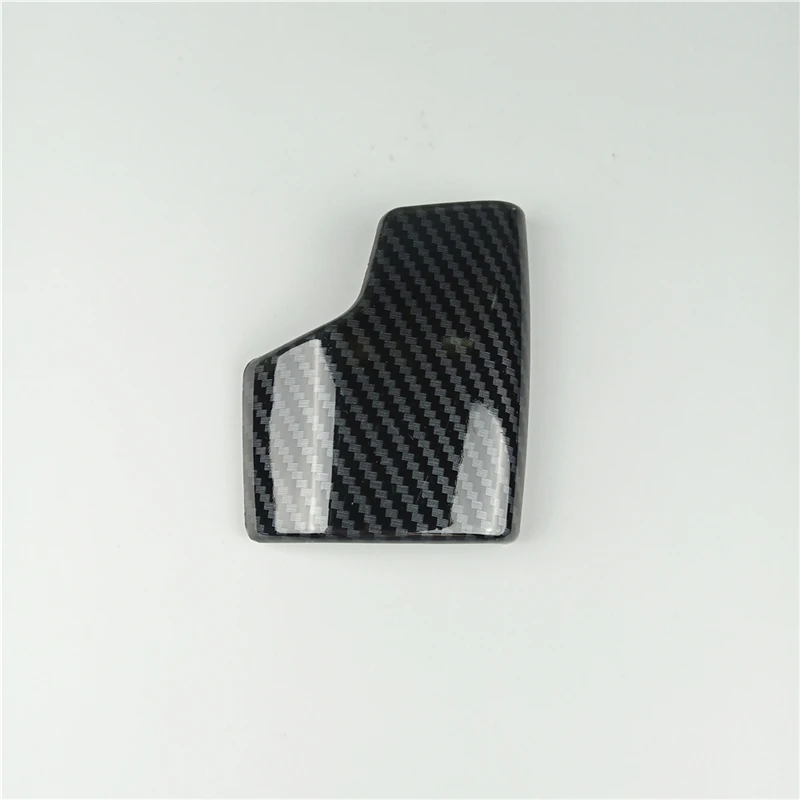 Center Console Gear Shift Knob Head Cover Trim For Audi A6 C8 2019 LHD Carbon Fiber Color Car Interior Accessories