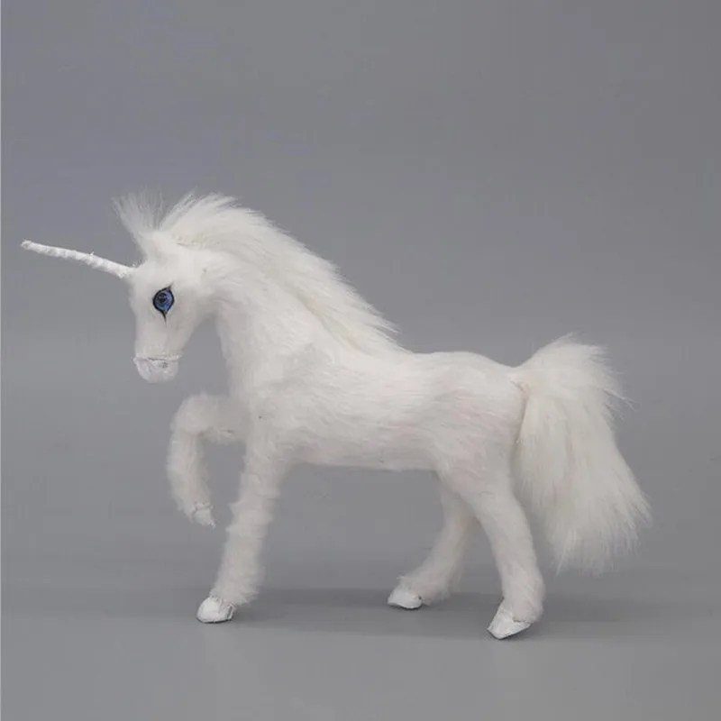 pure white unicorn /blue eys vivid and cute christmas decoration 15*3*11 cm