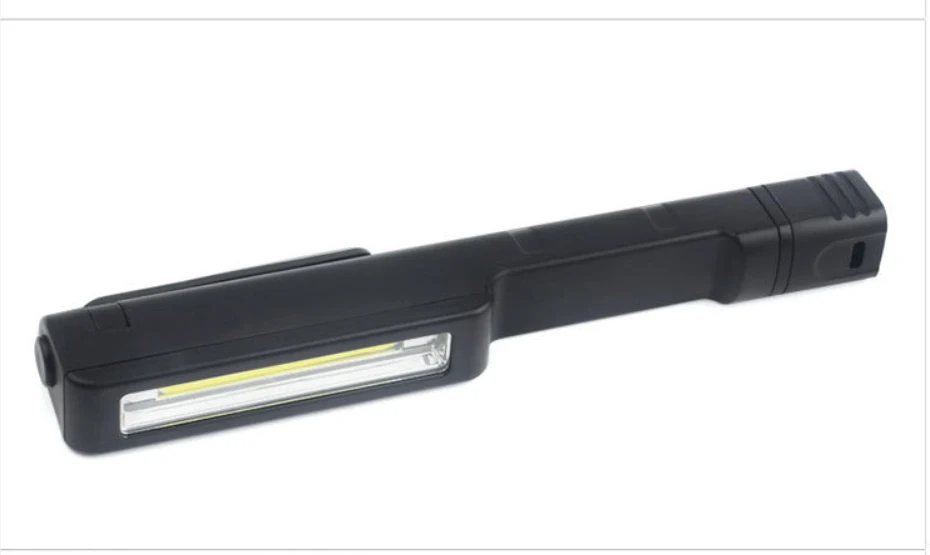 COB LED ضوء كليب على جيب ضوء التفتيش العمل ضوء مصباح يدوي مع المغناطيسي كبيرة للتخييم