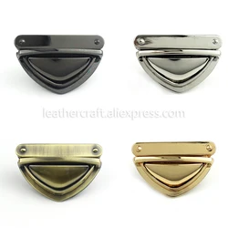 1x Metal Heavy duty Push Lock Clasp Tongue Lock Leather Craft Bag Purse Handbag Shoulder Bag Closure DIY Hardware Accessories