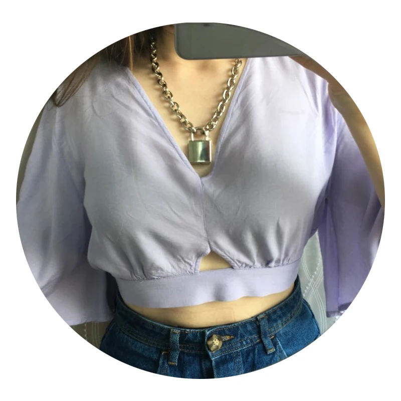 Punk Lock Chain necklace women/men Gothic chain choker collar goth Padlock pendant necklace emo grunge aesthetic egirl jewelry
